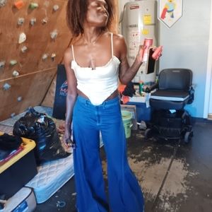 Silky Cream Vintage Corset Top